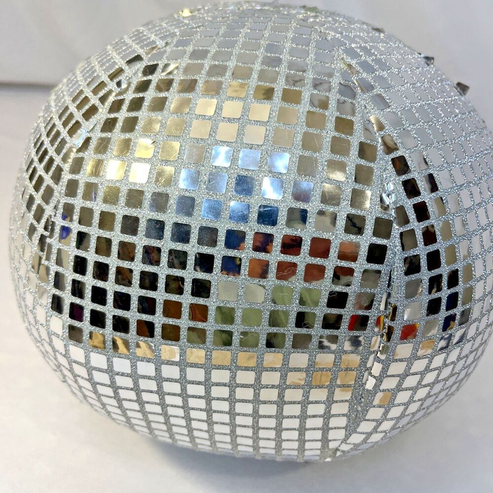 Room Essentials Disco Ball Glittery Decorative 12” Plush Accent Pillow Set of 2